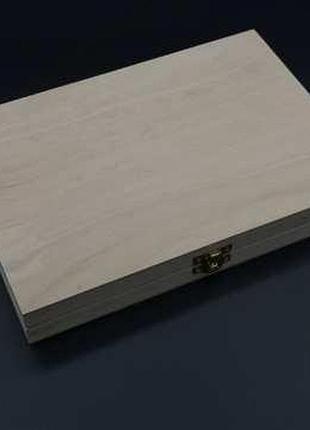 Скринька дерев'яна під декупаж +фурнітура. 19,5х27,5х3,7см. (16х24х3см) / скринька дерев'яна під декупаж