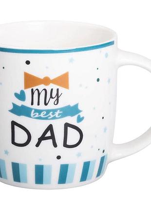 Чашка фарфоровая с надписями 450 (мл) my best dad rx-n240278md