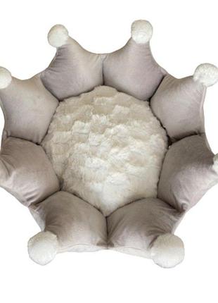 Мягкое место круглое длина внутри 30см, вся длина 50 см серый