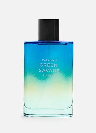 Туалетная вода zara man green savage summer edt 90 мл (3.04 fl oz) (распаковка из набора)