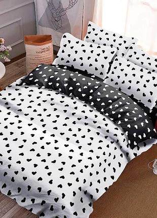 Постельное белье бязь моно любовь двуспальный евро