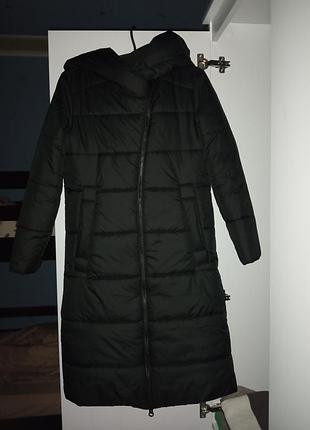 Женская теплая зимняя куртка-пальто с капюшоном