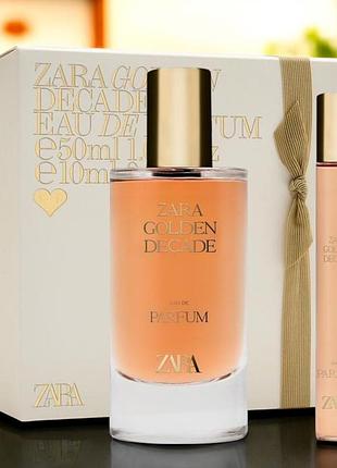 Парфюмированная вода zara golden decade eau de parfum (набор 50 мл + 10 мл)