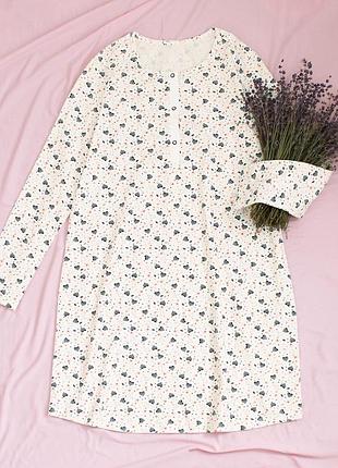 Нічна жіноча сорочка на довгий рукав від тм ladan l, 48