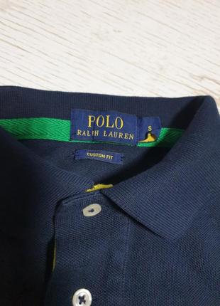 Стильна футболка поло з великим логотипом polo ralph lauren6 фото