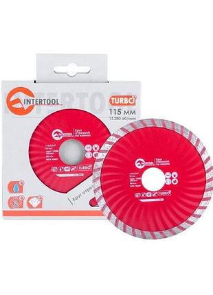 Диск алмазный intertool 115 мм турбоволна pro (ct-2006) 2