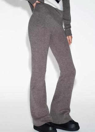 Расклешенные брюки из 90% шерсти из ski collection