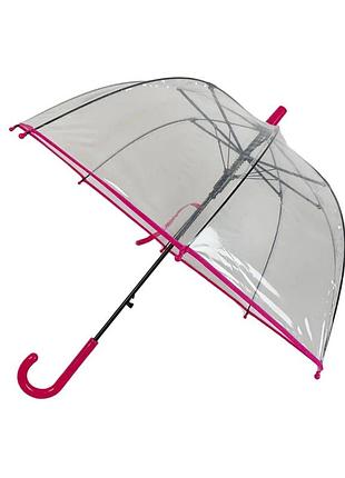 Зонт трость полуавтомат umbrella cane 60 см (r25584) малиновый