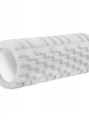Массажный ролик (валик, роллер) springos 33 x 14 см fr0020 grey poland