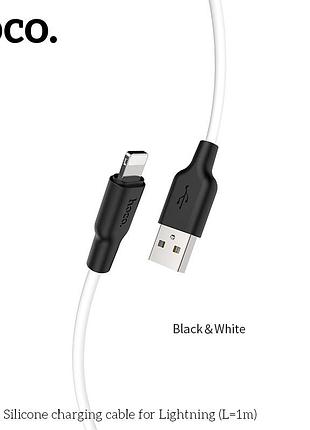 Кабель hoco lightning silicone x21 plus |1m, 2.4a|