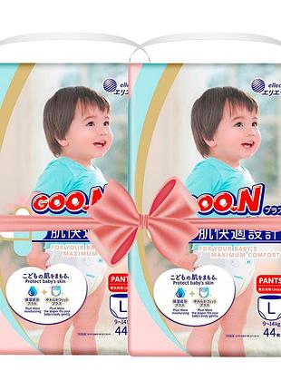 Трусики-подгузники goo.n plus для детей (размер 4(l), 9-14 кг, 88 шт)