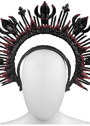 Обруч gina черно-красный карнавальный