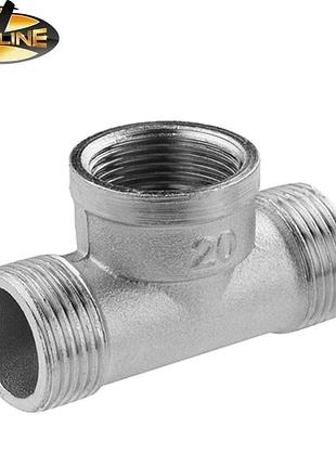 Трійник нікельований 3/4" нвн (20) lexline, дніпро