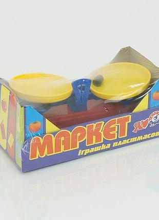 Игрушечные весы с гирями "технок"