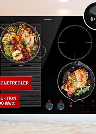 Варочная поверхность индукционная klarstein magnichef 4 flex 7000w, германия