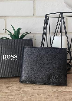 Чоловічий класичний гаманець портмоне натуральна шкіра чорний гаманець для чоловіка з натуральної шкіри