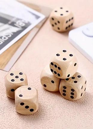 Кубик гральний дерев'яний 16 мм. 1 шт. арт. 06088