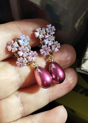 Клипсы (без прокола) серьги сережки металл пр-во корея