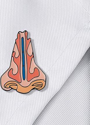 Медицинская брошь брошка значок пин медицина ухо горло нос отоларинголог