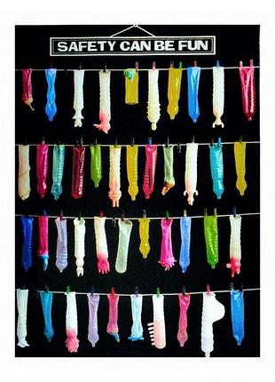 Репродукция 30х40 см safety can be fun на холсте