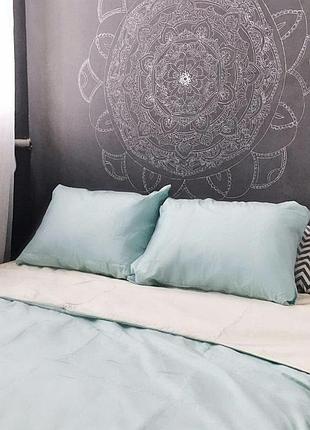 Постельное белье бязь ментол-крем