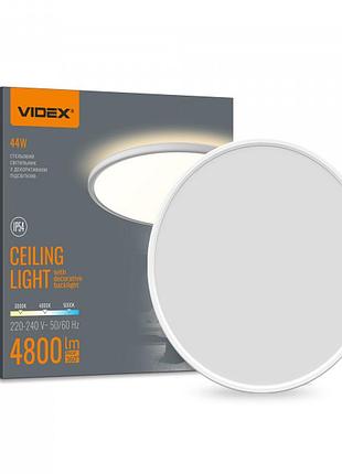 Led світильник з декоративною підсвіткою videx dl5r 44w 3000k-4000k-5000k white