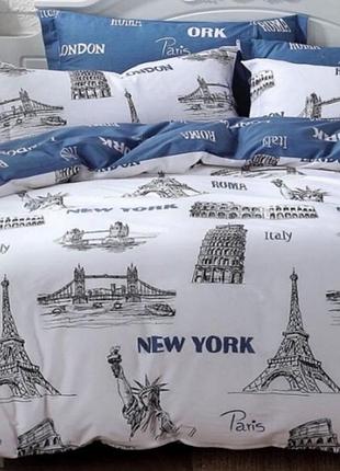 Постельное белье бязь большие города семейный