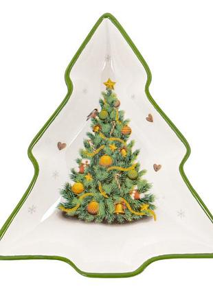 Тарелка подарочная lefard елка 15 см 858-0148 керамика