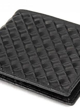 Шкіряне чоловіче портмоне tiding bag чорне