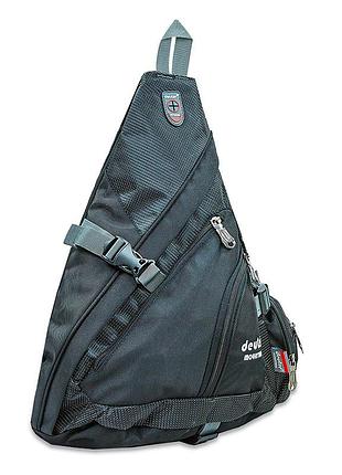 Рюкзак (сумка-слинг) с одной лямкой dtr 1177 20л черный (39429177), no branding