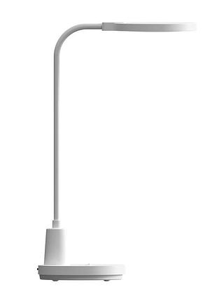 Настільна світлодіодна лампа з вбудованим акумулятором maxus dl 8w 5000k wh battery