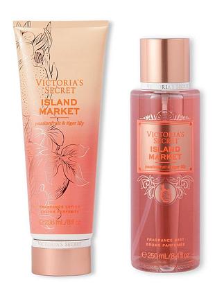 Набор victoria’s secret island market: лосьон для тела 236 мл + спрей 250 мл