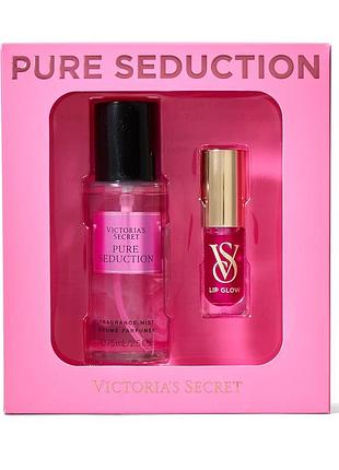 Подарочный набор victoria's secret the mist & kiss – pure seduction