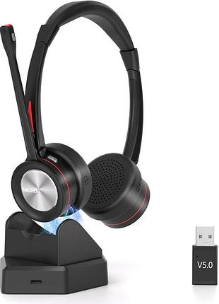 Беспроводная гарнитура mairdi с микрофоном и шумоподавлением, amazon, германия