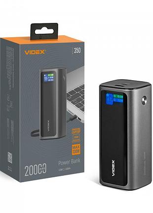Повербанк 20000mah videx vpb-350 130w pd100w +display