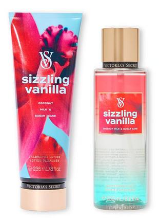Набор для тела victoria's secret sizzling vanilla mist + лосьон