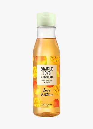 Гель для душа simple joys love nature "organic mango" 250 мл