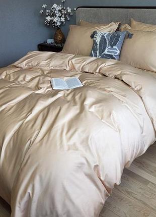 Сатин однотонний soft salmon, №169 (двоспальний)