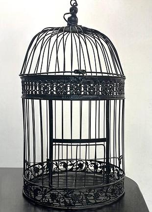 Клетка декоративная чёрная 52х30х30 см