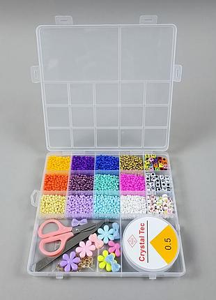 Набір бісеру для плетіння дівчаткам 1181-11 a в боксі