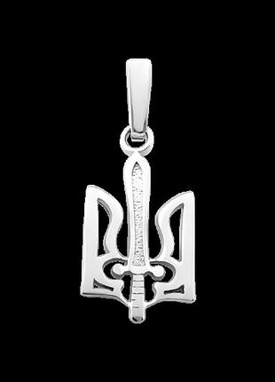 Серебряный подвес "герб", 925 проба