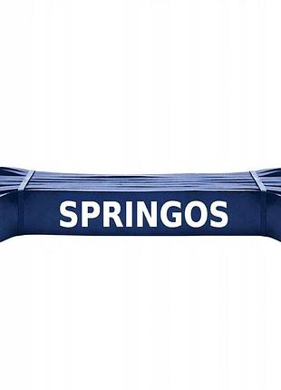 Эспандер-петля (резина для фитнеса и спорта) springos power band 64 мм 37-46 кг pb0005 poland