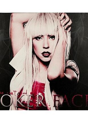 Репродукция постер леди гага 30х40 см на холсте