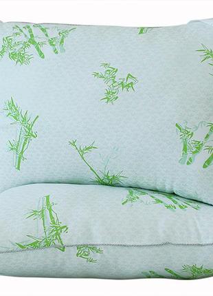 Подушка 70x70 см штучний лебединий пух, подушка з лебединим пухом 70х70 для сну bamboo white