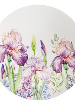 Тарелка керамическая ирисы 26 см 1769-064