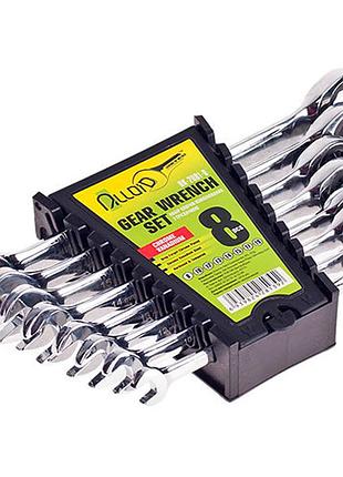 Alloid. набор ключей комб. трещот. 8 предм, 8,10,12,13,14,15,17,19 мм.(нк-2081-8)