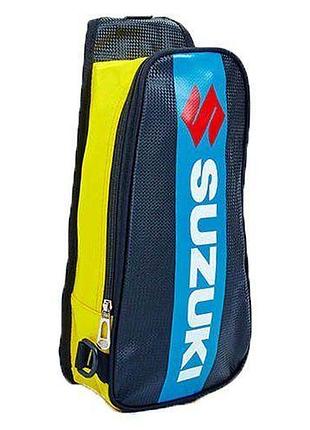 Моторюкзак однолямковий suzuki ms-5481-8 чорно-жовтий (39429075), no branding