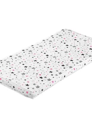 Матрас детский anmar "звезды розово-серые" 120 х 60 см (207137) белый