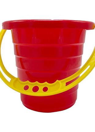 Детское ведро для песочницы "среднее" s0009(red) красный 14 см