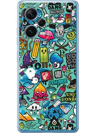 Чохол на xiaomi redmi note 12 pro+ 5g стікер бомбінг 1 "693u-3612-7673"